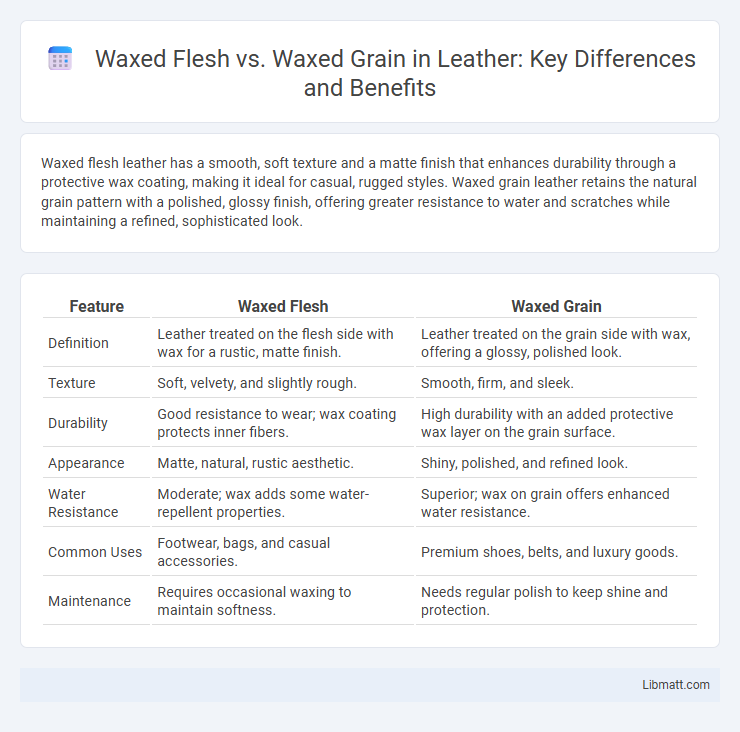 Waxed Flesh vs. Waxed Grain in Leather: Key Differences and Benefits