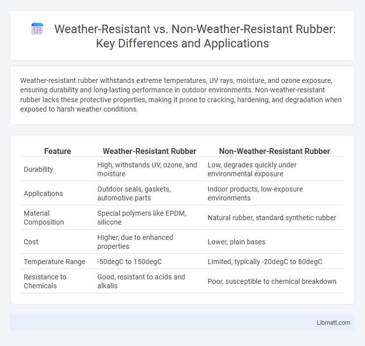 Weather-Resistant vs. Non-Weather-Resistant Rubber: Key Differences and Applications