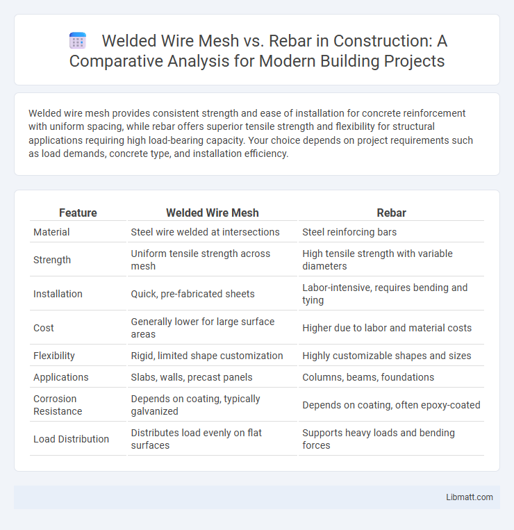 Welded Wire Mesh vs. Rebar in Construction: A Comparative Analysis for Modern Building Projects