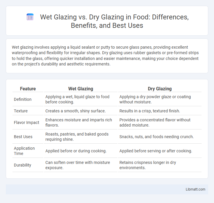 Wet Glazing vs. Dry Glazing in Food: Differences, Benefits, and Best Uses