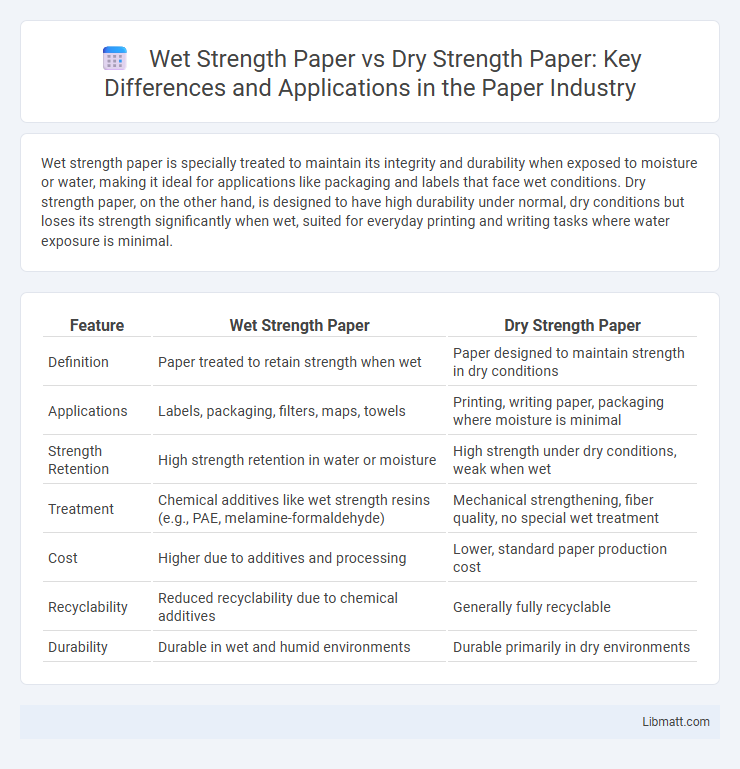 Wet Strength Paper vs Dry Strength Paper: Key Differences and Applications in the Paper Industry