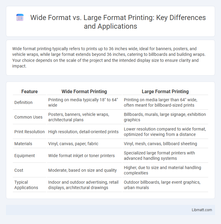 Wide Format vs. Large Format Printing: Key Differences and Applications