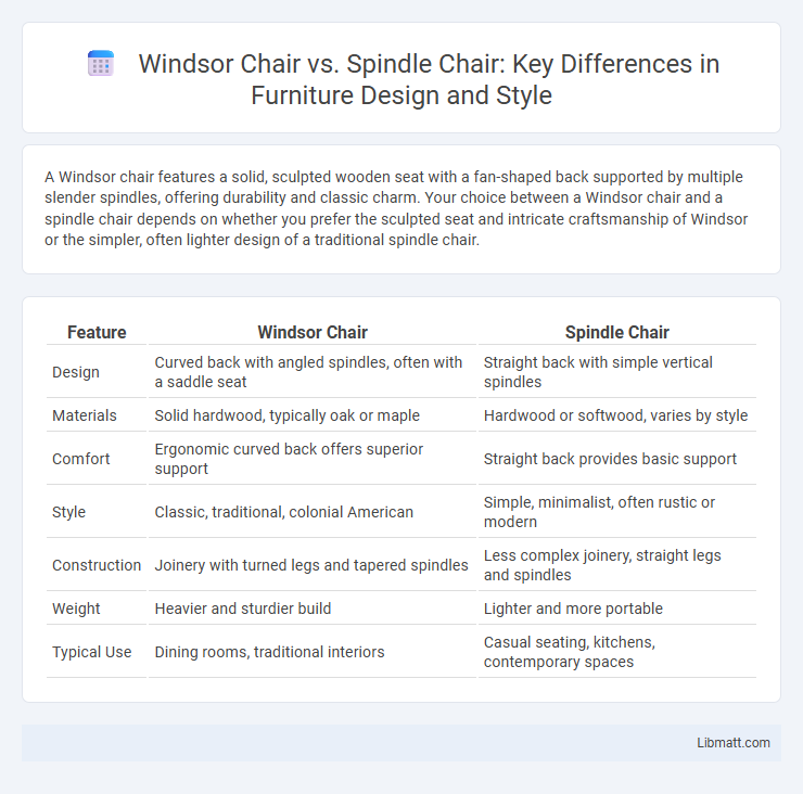 Windsor Chair vs. Spindle Chair: Key Differences in Furniture Design and Style