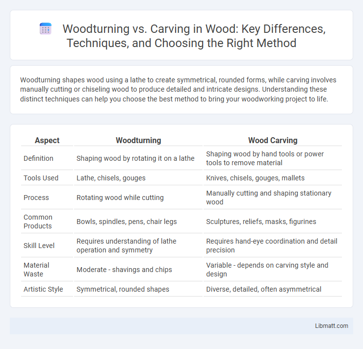 Woodturning vs. Carving in Wood: Key Differences, Techniques, and Choosing the Right Method
