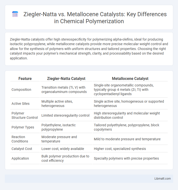 Ziegler-Natta vs. Metallocene Catalysts: Key Differences in Chemical Polymerization