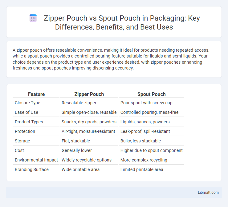 Zipper Pouch vs Spout Pouch in Packaging: Key Differences, Benefits, and Best Uses