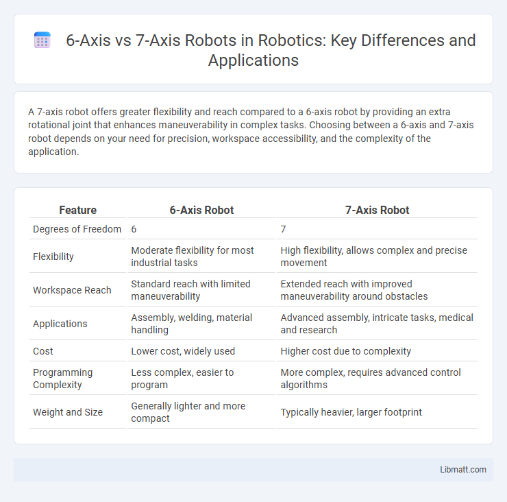 6-Axis vs 7-Axis Robots in Robotics: Key Differences and Applications