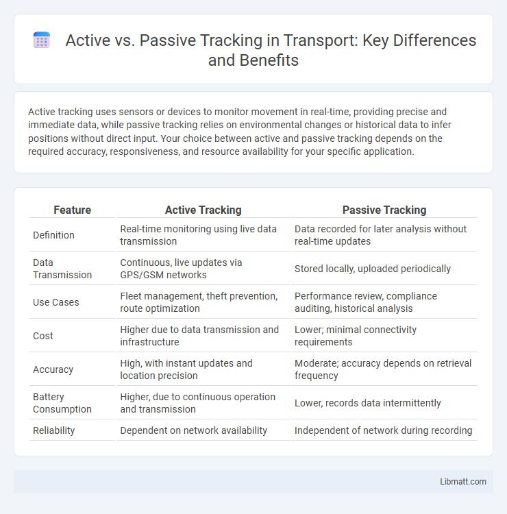 Active vs. Passive Tracking in Transport: Key Differences and Benefits