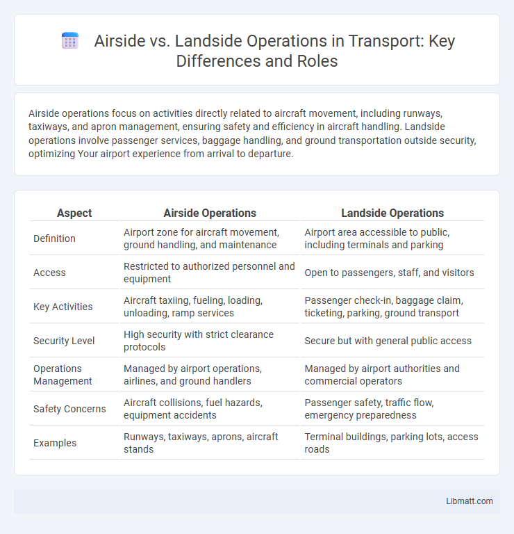 Airside vs. Landside Operations in Transport: Key Differences and Roles