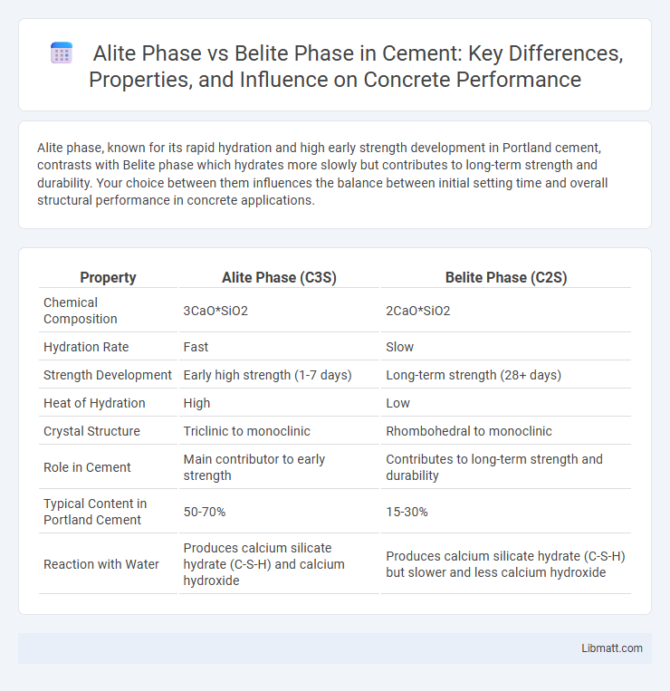 Alite Phase vs Belite Phase in Cement: Key Differences, Properties, and Influence on Concrete Performance