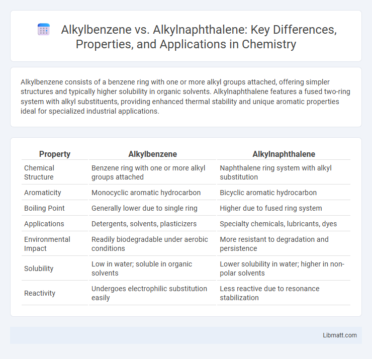 Alkylbenzene vs. Alkylnaphthalene: Key Differences, Properties, and Applications in Chemistry