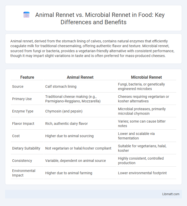 Animal Rennet vs. Microbial Rennet in Food: Key Differences and Benefits
