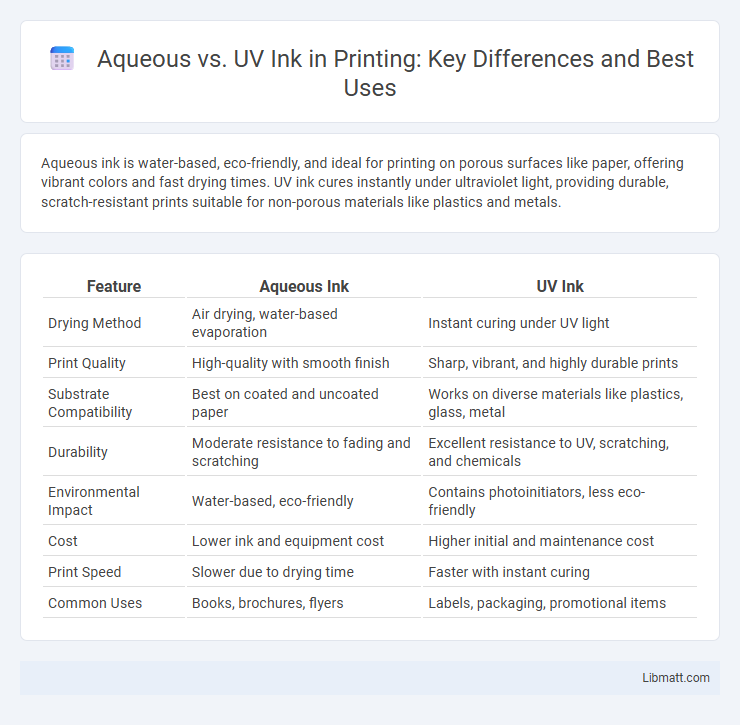 Aqueous vs. UV Ink in Printing: Key Differences and Best Uses