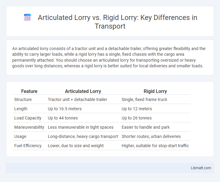 Articulated Lorry vs. Rigid Lorry: Key Differences in Transport