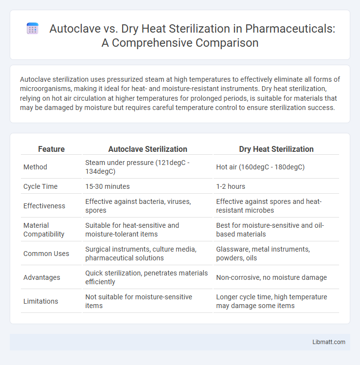 Autoclave vs. Dry Heat Sterilization in Pharmaceuticals: A Comprehensive Comparison