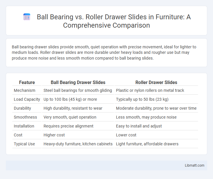 Ball Bearing vs. Roller Drawer Slides in Furniture: A Comprehensive Comparison