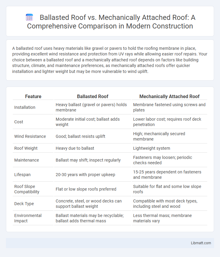 Ballasted Roof vs. Mechanically Attached Roof: A Comprehensive Comparison in Modern Construction