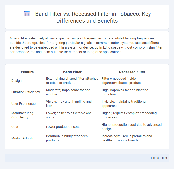 Band Filter vs. Recessed Filter in Tobacco: Key Differences and Benefits