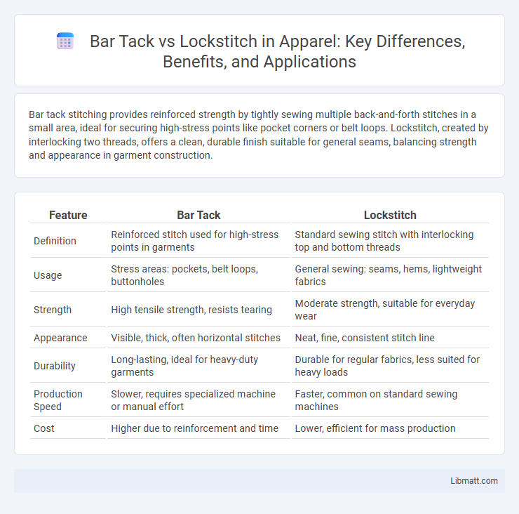 Bar Tack vs Lockstitch in Apparel: Key Differences, Benefits, and Applications