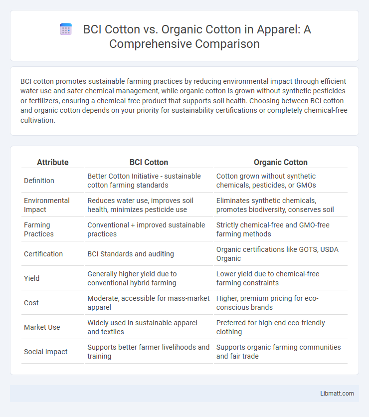 BCI Cotton vs. Organic Cotton in Apparel: A Comprehensive Comparison