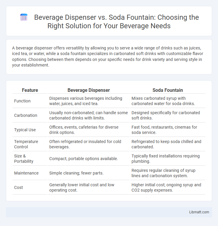 Beverage Dispenser vs. Soda Fountain: Choosing the Right Solution for Your Beverage Needs