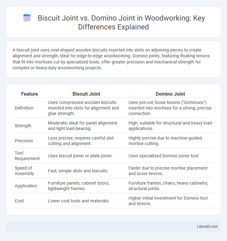 Biscuit Joint vs. Domino Joint in Woodworking: Key Differences Explained