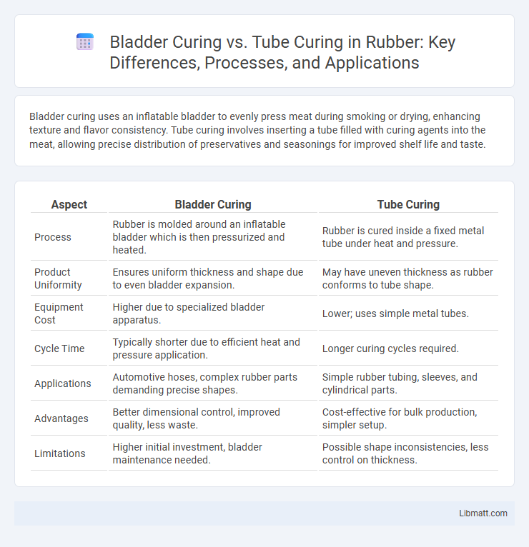 Bladder Curing vs. Tube Curing in Rubber: Key Differences, Processes, and Applications