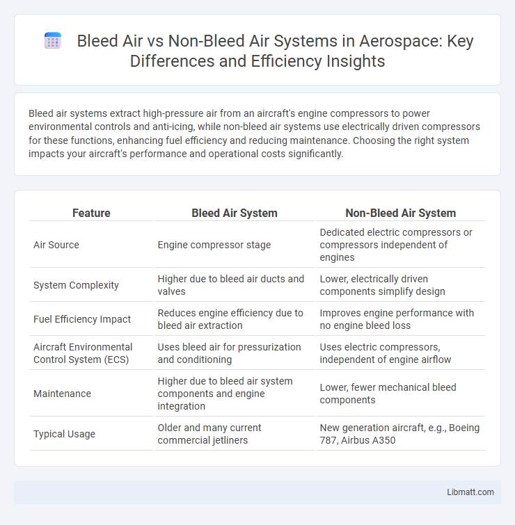 Bleed Air vs Non-Bleed Air Systems in Aerospace: Key Differences and Efficiency Insights