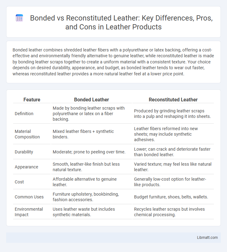 Bonded vs Reconstituted Leather: Key Differences, Pros, and Cons in Leather Products