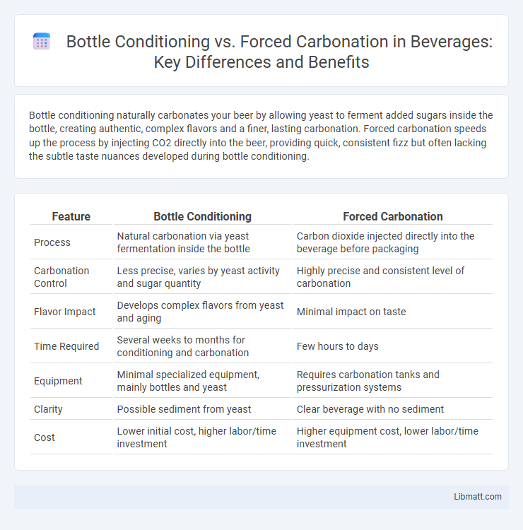 Bottle Conditioning vs. Forced Carbonation in Beverages: Key Differences and Benefits
