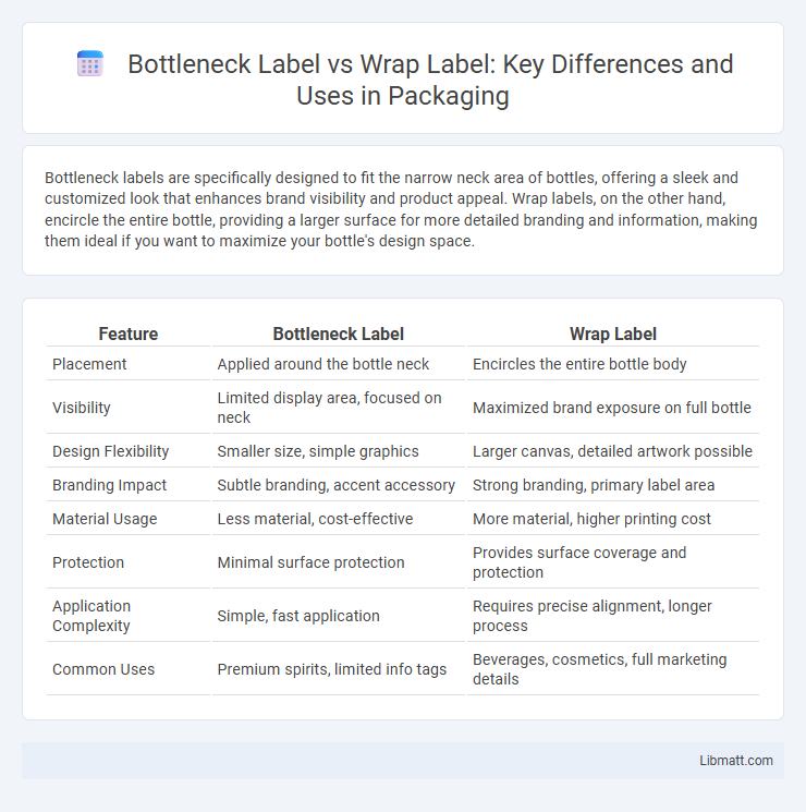 Bottleneck Label vs Wrap Label: Key Differences and Uses in Packaging