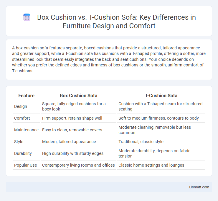 Box Cushion vs. T-Cushion Sofa: Key Differences in Furniture Design and Comfort