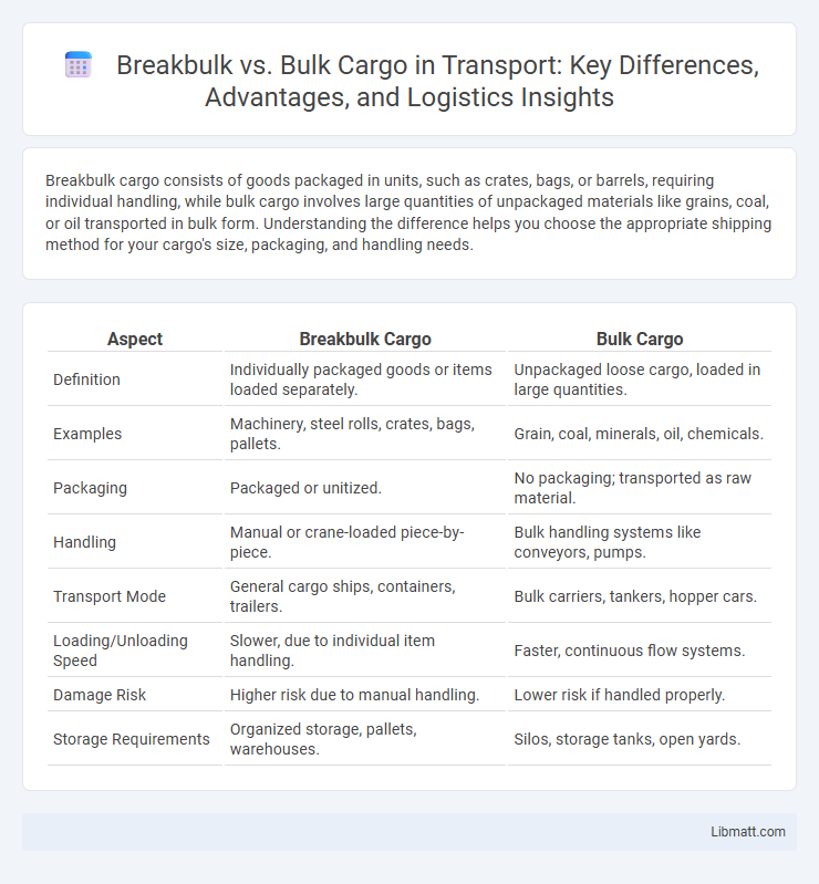 Breakbulk vs. Bulk Cargo in Transport: Key Differences, Advantages, and Logistics Insights