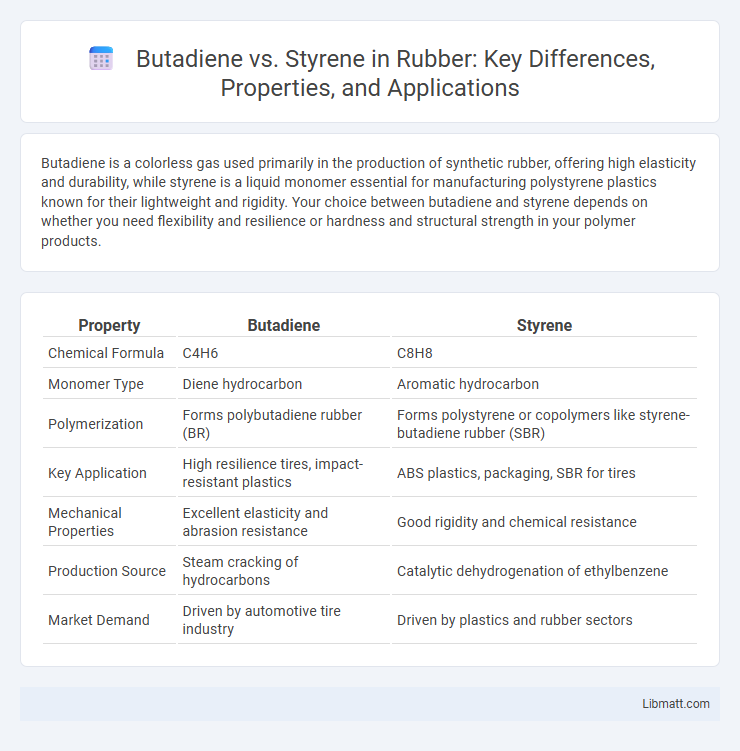 Butadiene vs. Styrene in Rubber: Key Differences, Properties, and Applications