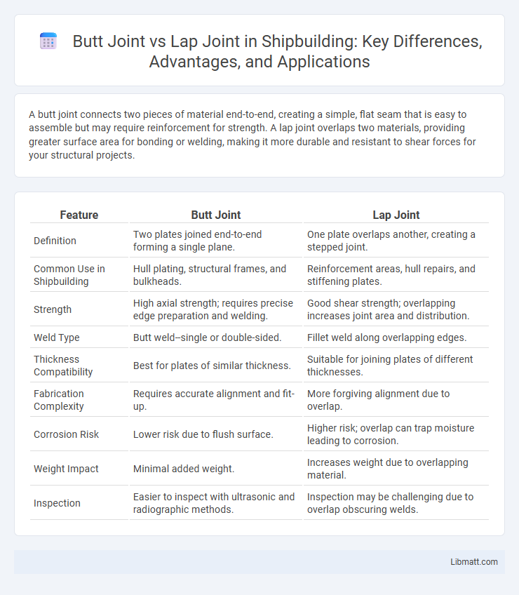 Butt Joint vs Lap Joint in Shipbuilding: Key Differences, Advantages, and Applications