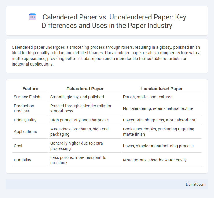 Calendered Paper vs. Uncalendered Paper: Key Differences and Uses in the Paper Industry