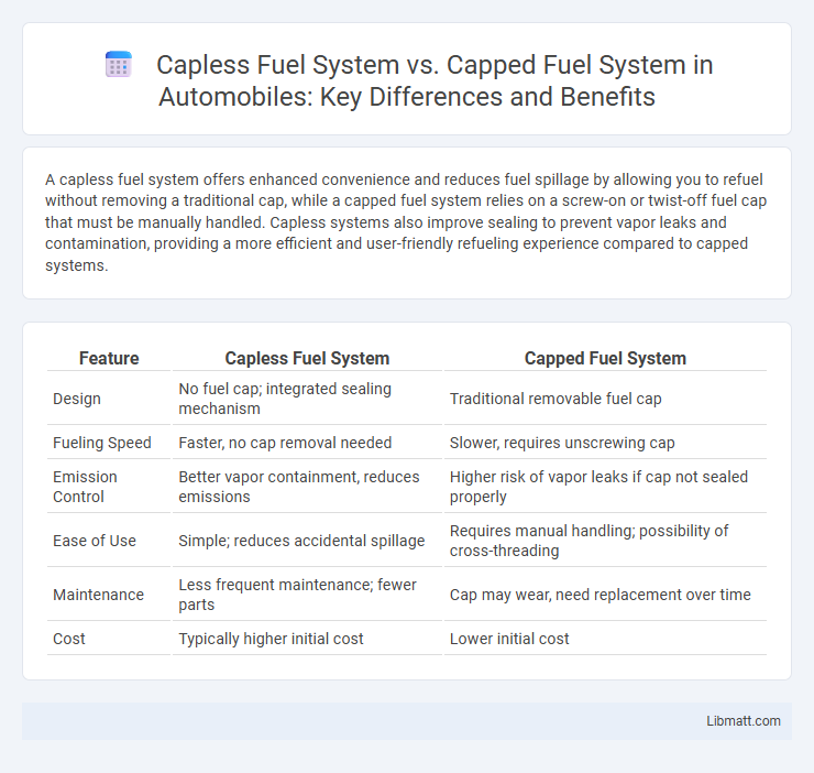Capless Fuel System vs. Capped Fuel System in Automobiles: Key Differences and Benefits