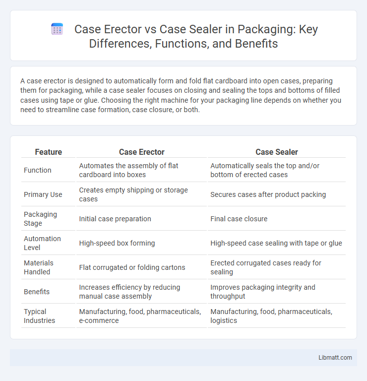 Case Erector vs Case Sealer in Packaging: Key Differences, Functions, and Benefits