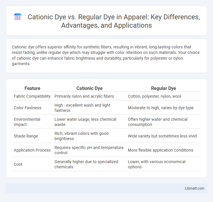 Cationic Dye vs. Regular Dye in Apparel: Key Differences, Advantages, and Applications