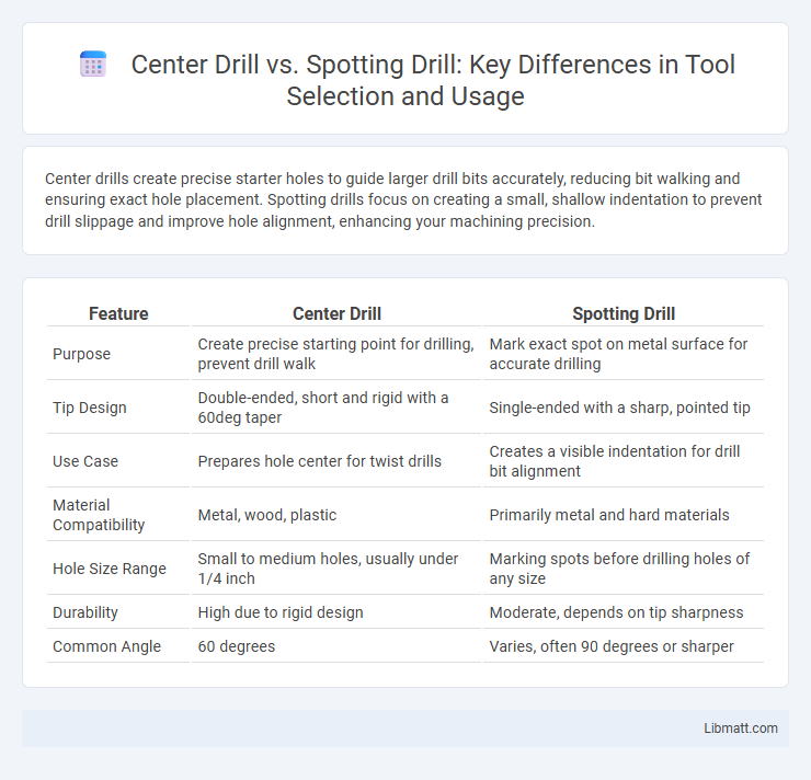 Center Drill vs. Spotting Drill: Key Differences in Tool Selection and Usage