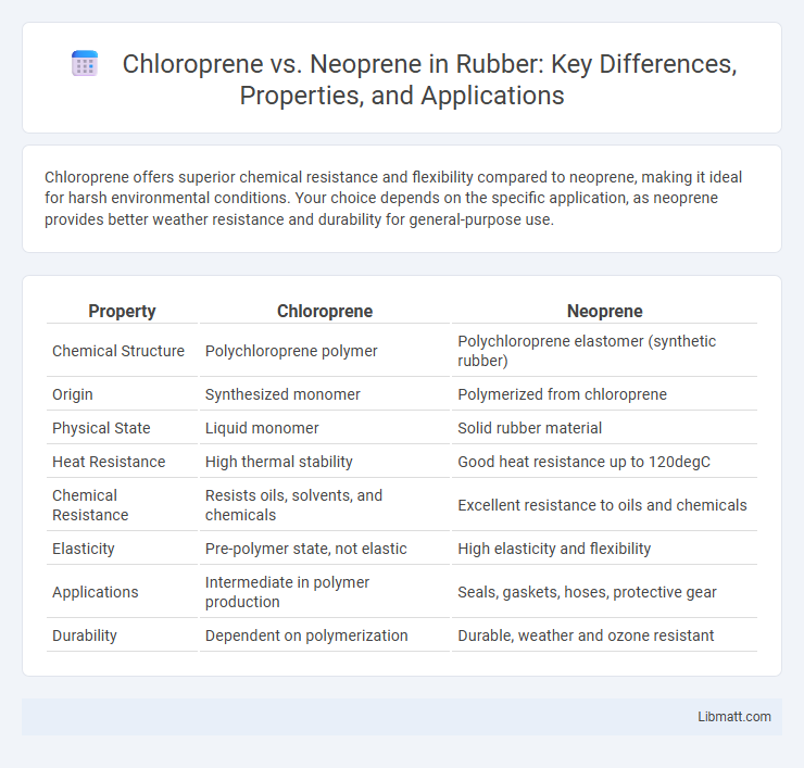 Chloroprene vs. Neoprene in Rubber: Key Differences, Properties, and Applications