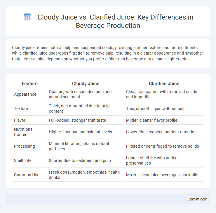 Cloudy Juice vs. Clarified Juice: Key Differences in Beverage Production