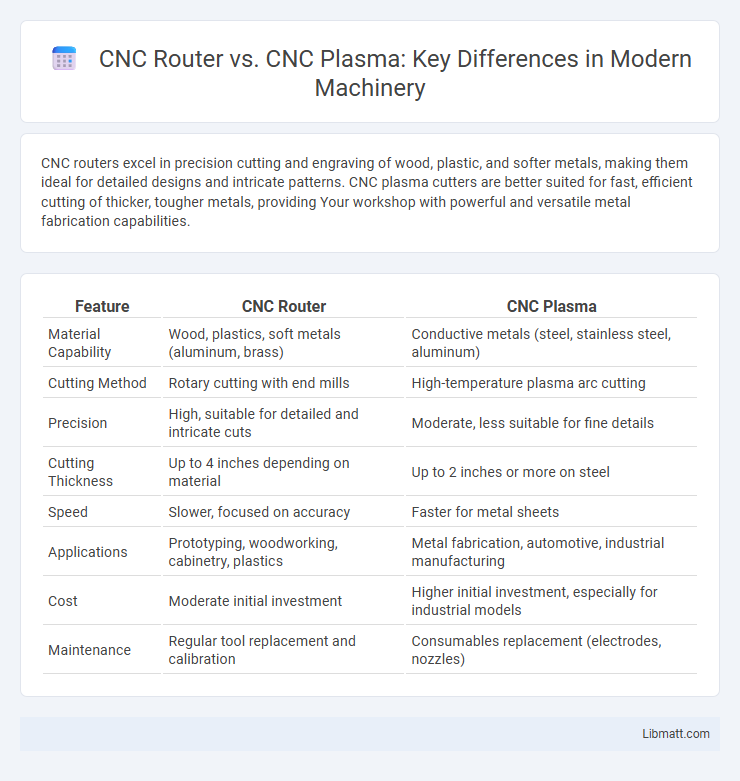 CNC Router vs. CNC Plasma: Key Differences in Modern Machinery