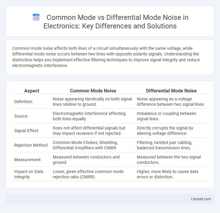 Common Mode vs Differential Mode Noise in Electronics: Key Differences and Solutions