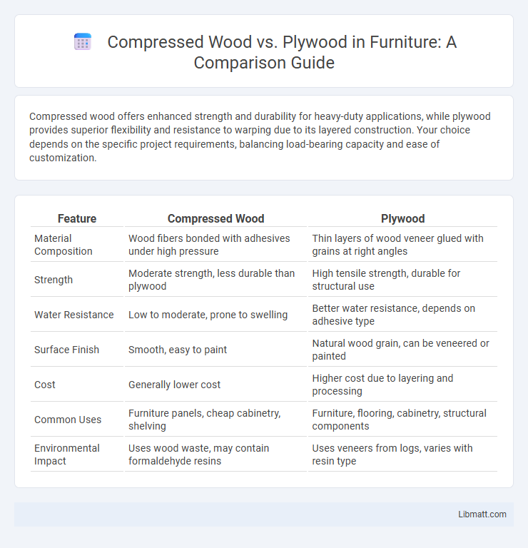 Compressed Wood vs. Plywood in Furniture: A Comparison Guide