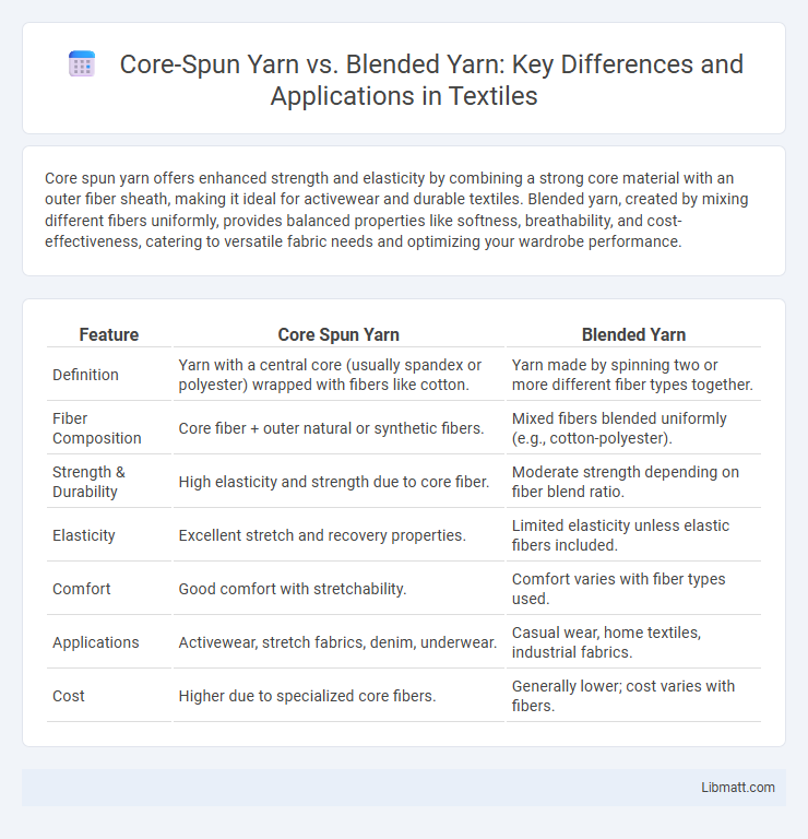 Core-Spun Yarn vs. Blended Yarn: Key Differences and Applications in Textiles