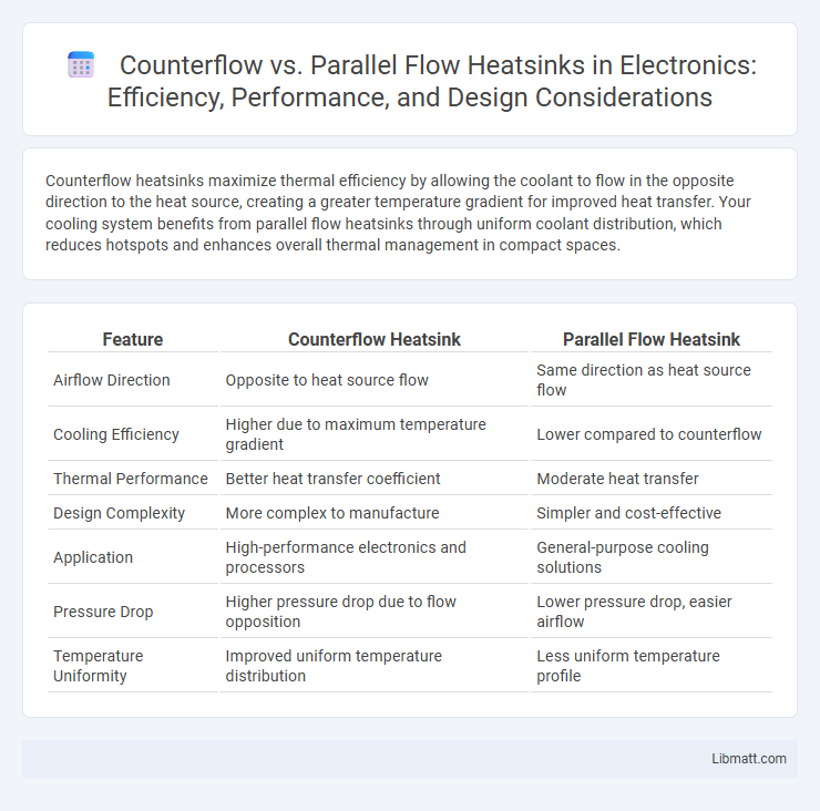 Counterflow vs. Parallel Flow Heatsinks in Electronics: Efficiency, Performance, and Design Considerations