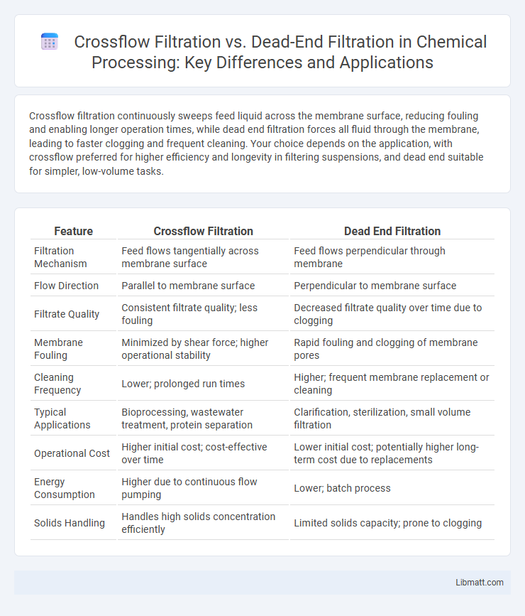 Crossflow Filtration vs. Dead-End Filtration in Chemical Processing: Key Differences and Applications
