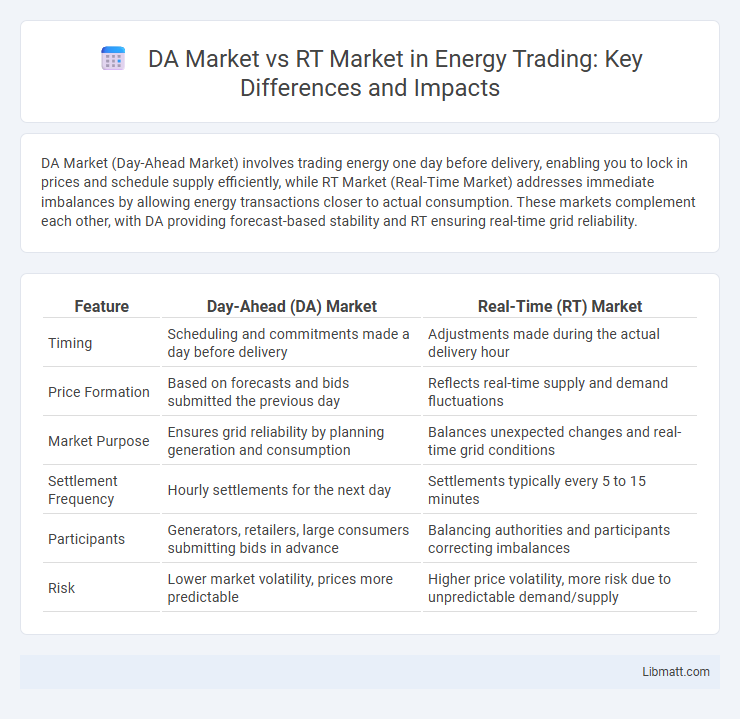 DA Market vs RT Market in Energy Trading: Key Differences and Impacts