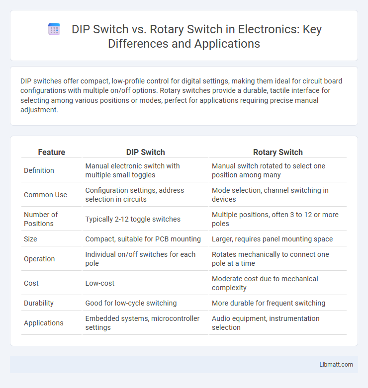 DIP Switch vs. Rotary Switch in Electronics: Key Differences and Applications